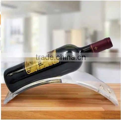 Wine Rack Curved Acrylic Single Bottle Wine Stand photo-2
