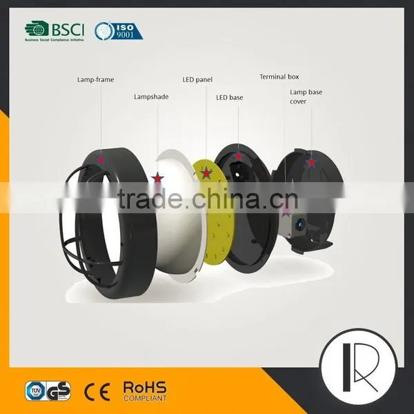 Top Sale Ip44 Led Shower Lamp Waterproof Led Round Plastic Ceiling Light Camera Covers,led Bulkhead Light Fitting photo-6