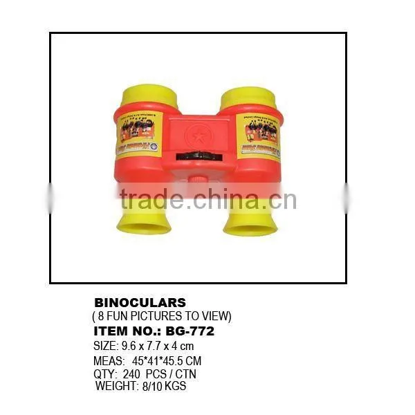 Promotional Toy Binoculars With 8 Picture Inside