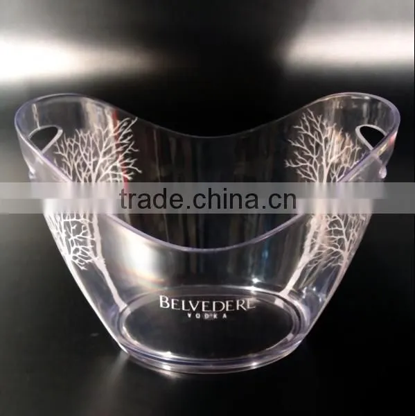Oval Shape Plastic Ice Bucket With Different Sizes photo-3