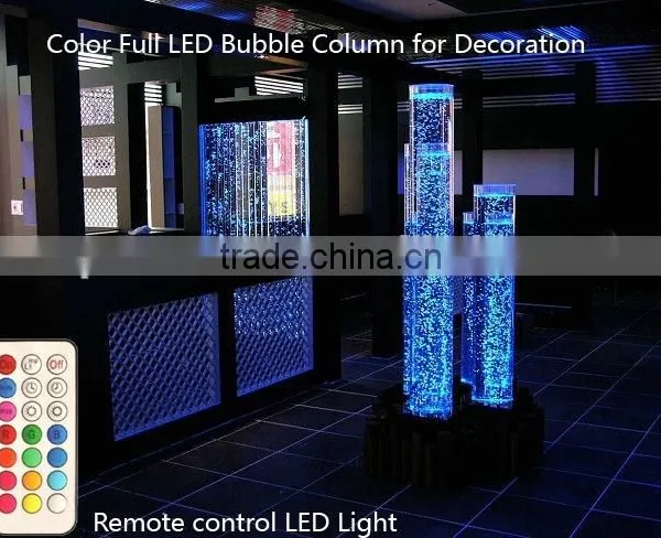 Wonderfull Water Bubble Column .LED Light Changing .RGB Mode Decoration