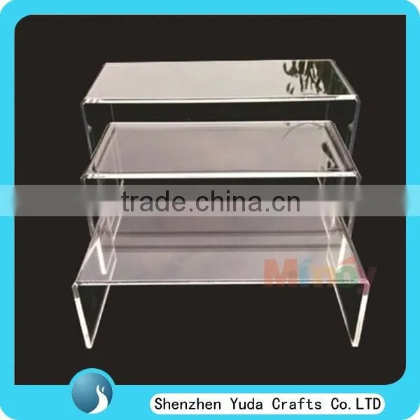 White Acrylic Chair Bedside Table Furniture Small Plexi Craft Acrylic Table photo-5