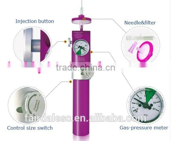 High Quality Medical C2P Co2 Gas Cartridges Cdt Carboxytherapy Machine Carboxytherapy Cdt Skin Breath Device C2P CDT photo-5