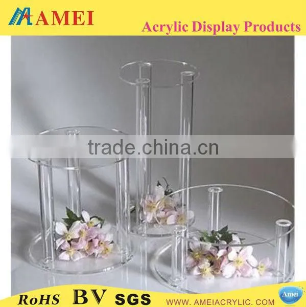 Tubular Acrylic Cake Separator Topper Stand