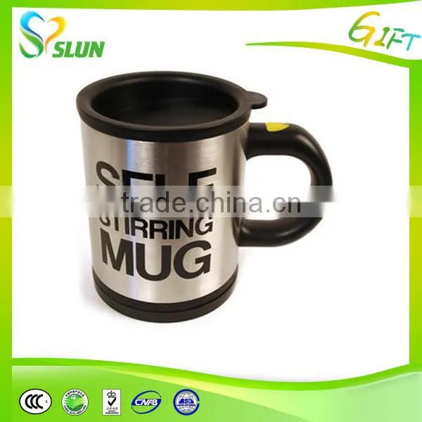 Eco Friendly Self Stirring Mug, Insulated Coffee Mugs