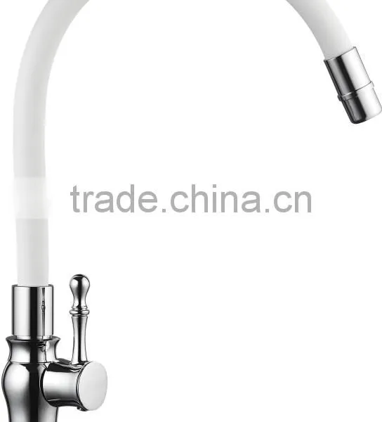 Food Grade Silicone Kitchensink Faucet With Flexible Gooseneck Metale Hose Spring Universal Tube photo-3