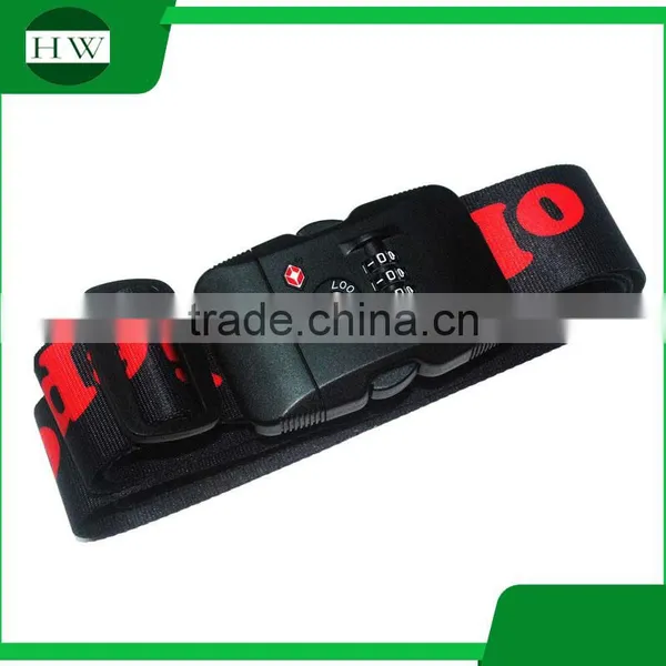 Lock TSA Luggage Belt Nylon Suitcase Luggage Belt Nylon Password Lock Luggage Belt PP/nylon/polyester Strap