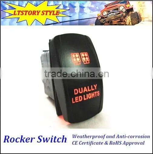 Marine Waterproof Rocker Switch 12V 24V ON/OFF Laser Switch photo-2