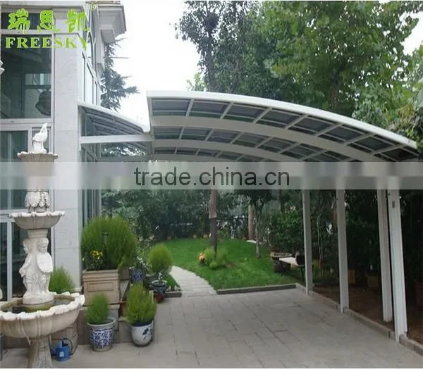 modern outdoor aluminum frame sunshade car carport
