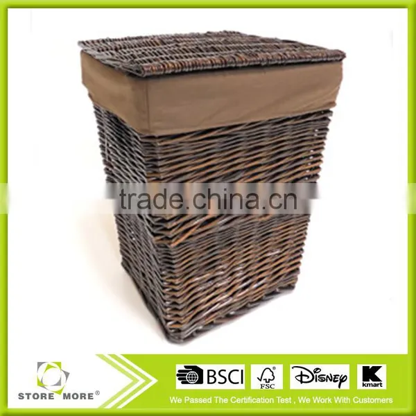 Canopy Handwoven Willow Laundry Hamper photo-2