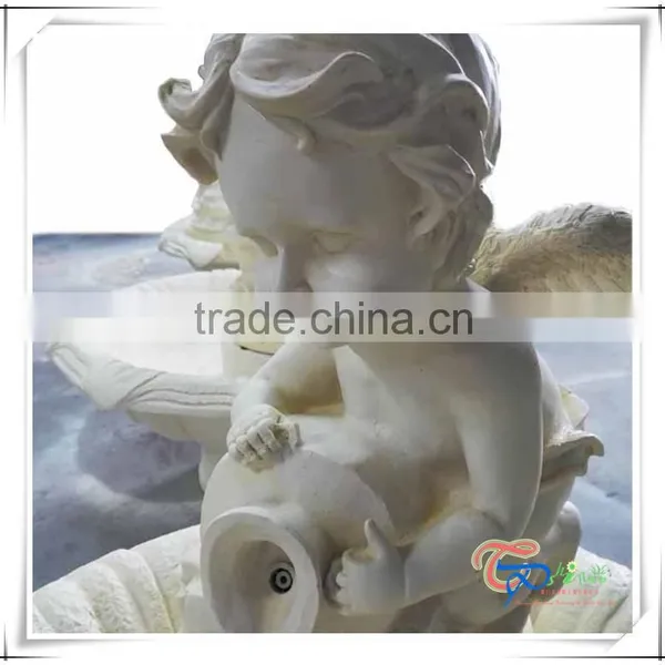 Polyresin Garden Solar Angel/Cherub Staute Water Fountain photo-3