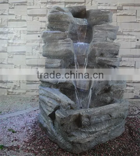 Popular Imitation Stone Garden Resin Outdoor Water Fountain photo-4