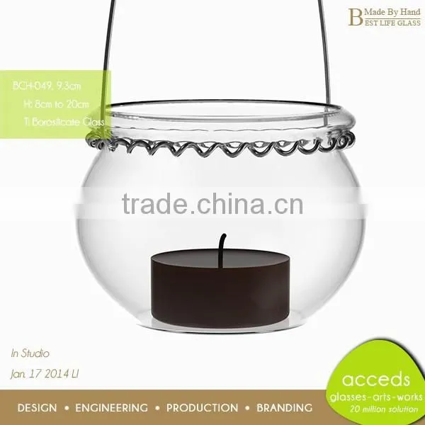 Hot Selling OEM/ODM Borosilicate Clear Glass Candle Holder photo-4