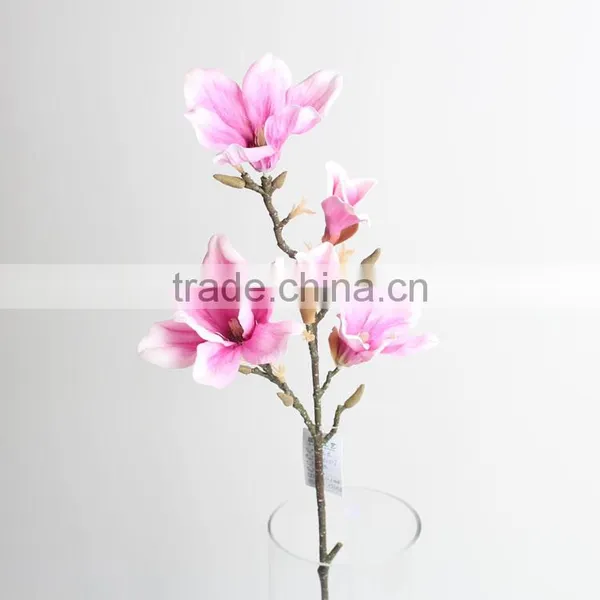 SJ10131014 New Arrival PE Material Artificial Magnolia Flowers Sale photo-2