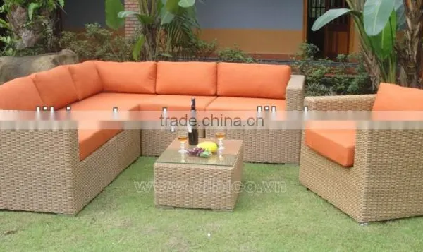 Outdoor Garden Wicker Sofa photo-3
