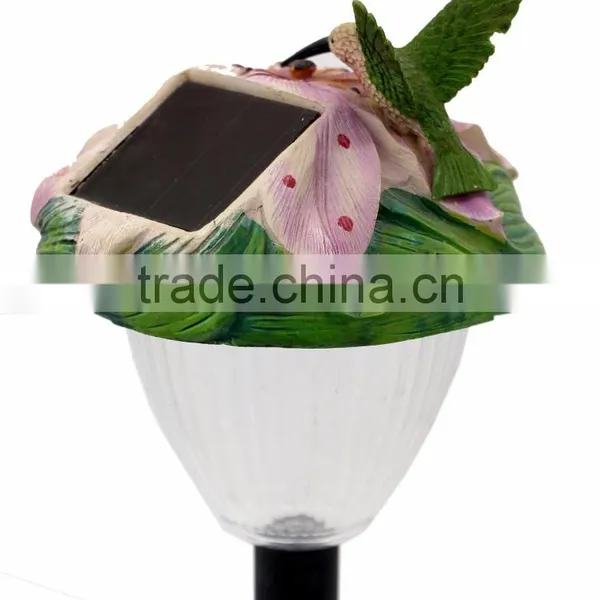 Mixed Poly Resin Deco Solar Path Garden Lawn Stake Light photo-4