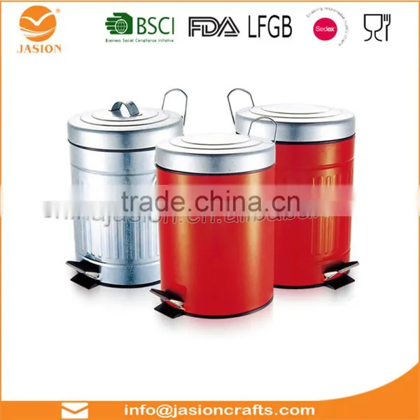 20 Litre Red Glossy Metallic Pedal Bin With Inner Bucket Recycle Garbage Can Trash Waste Eco Kitchen Dustbin photo-3