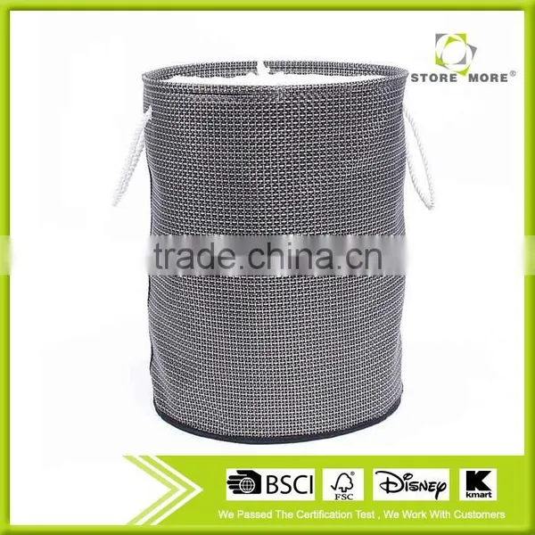 Modern Cotton Rope Hand Solid Waterproof Laundry Basket With Handles photo-4