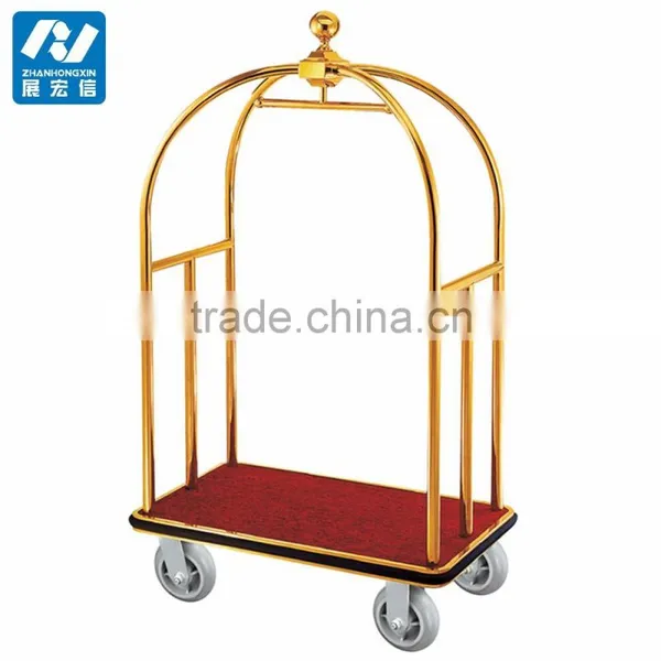 Hotel Lobby Furniture Stainless Steel Bellman Cart /concierge photo-4