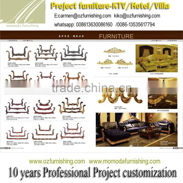 HM14 Traditional Fabric Living Room Sofas and Malaysia Wood Sofa Sets Furniture photo-3