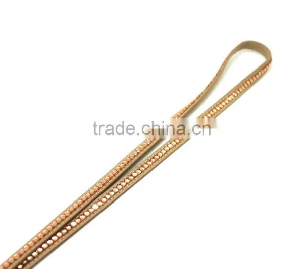 Hot Sale, Promotion Gift PU Leather Lanyard With Rhinestone, Swivel Snap Hooks, Key Ring Accembly, Acrylic Gem Key Chain photo-3