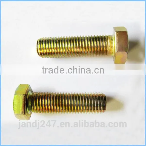 Yellow 8.8 Grade Hex Bolt With Good Price photo-4