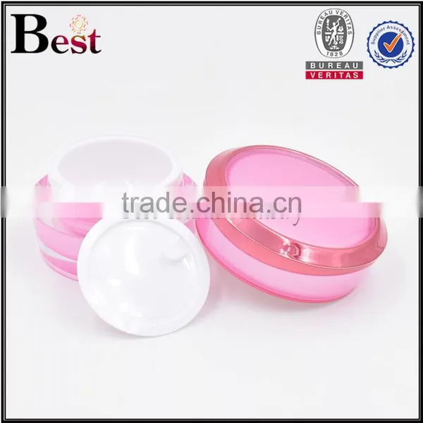 30g Fancy Pink Cosmetic Cream Jar Cute Round Acrylic Cream Jar for Skin Care photo-5