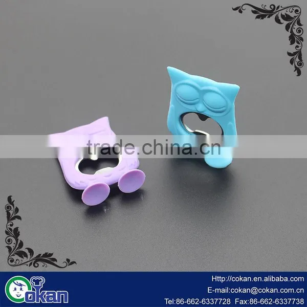 Hot Selling Silicone Owl Shape Bottle Opener/Stainless Steel Bottle Opener and Beer Opener CK-SL691 photo-2