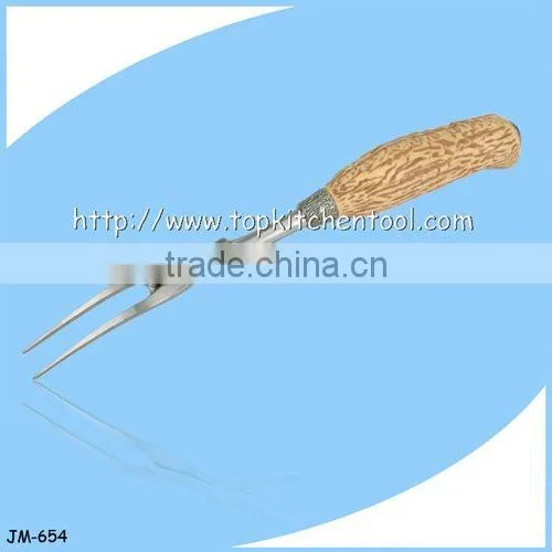 Wooden Handle Barbecue Fork