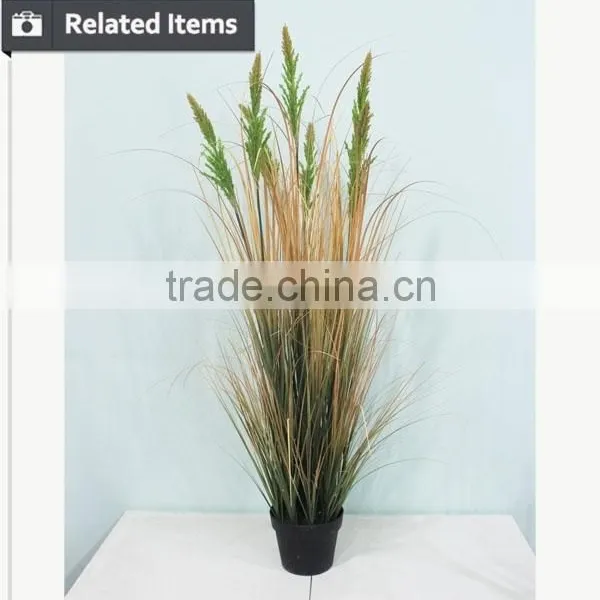 High Quality Artificial Grass With Flowers Auturm Onion Grass Bamboo Grass Arrangement photo-6