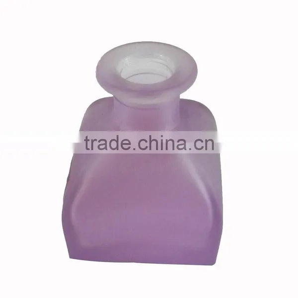 Colorful Frosted Yurt Glass Bottle for 50ml Reed Diffuser With Cork/glass Stopper photo-4