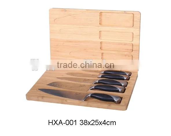 Cheap Bamboo Cutting Board With Knife Sets