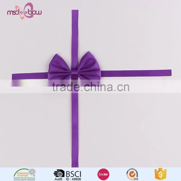 Pink Satin Ribbon Craft Bows for Gift Box photo-2
