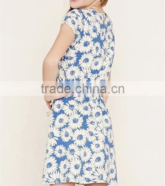 Dress for Girl 12 Years 2016 Custom Printed Knit Dress HSD3751 photo-2
