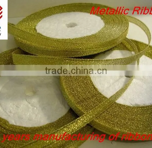 Silver Metallic Ribbon for Gift Package photo-3
