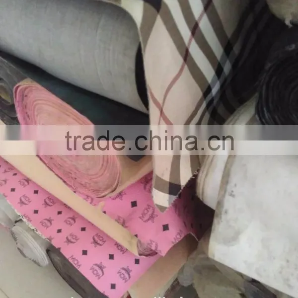 Printed Fabric of PVC Artificial Leather Stock Lot , A Grade Pvc Synthetic Leather for Bags and Sofa photo-4