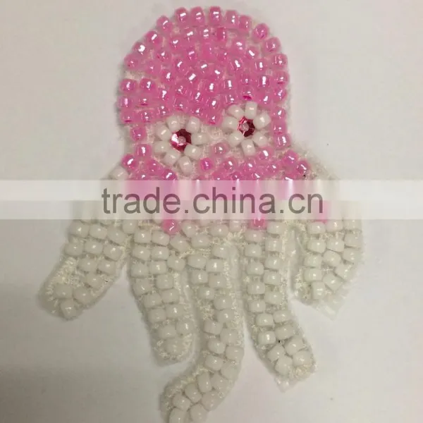 New Machine Made Crochet Animal Bead Applique photo-4