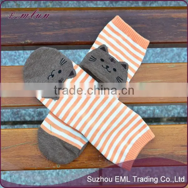 Wholesale Fashion Cat Cartoon Tube Stripe Sock photo-5