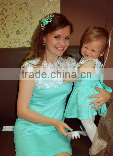 Mother Daughter Matching Dresses 2016 Wholesale Mommy and me Outfits Mommy and Me Dresses Designer photo-2