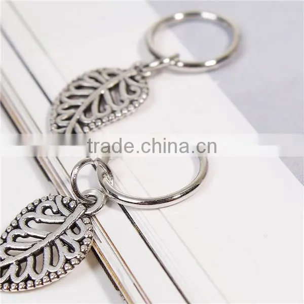 Zinc Based Alloy Hair Accessories Findings Leaf Antique Silver Decorative Headwear photo-2