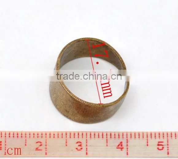 Custom Copper Tone Ring Base Blank Findings photo-3