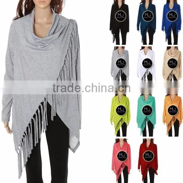 Wholesale Slash Top Tassel Blouses photo-2