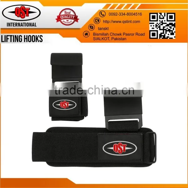 Weight Lifting Training Gym Hook Grips Straps Gloves Wrist Support Lift photo-4