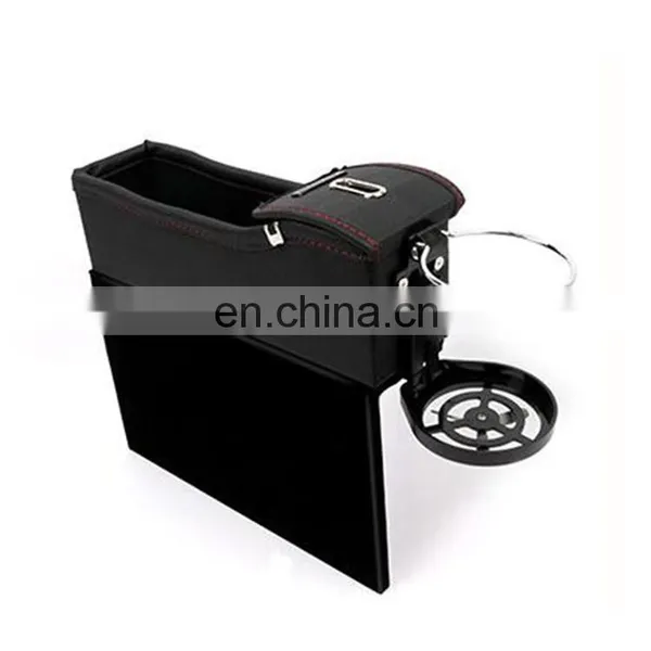 Car Seat Gap Filler Organizer Coin Side Pocket Car Organizer With Cup Holder photo-5