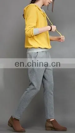 Cheap Bulk Wholesale Blank Plain Cotton Custom Women Sports Pullover Sweatshirt Hoodies photo-2