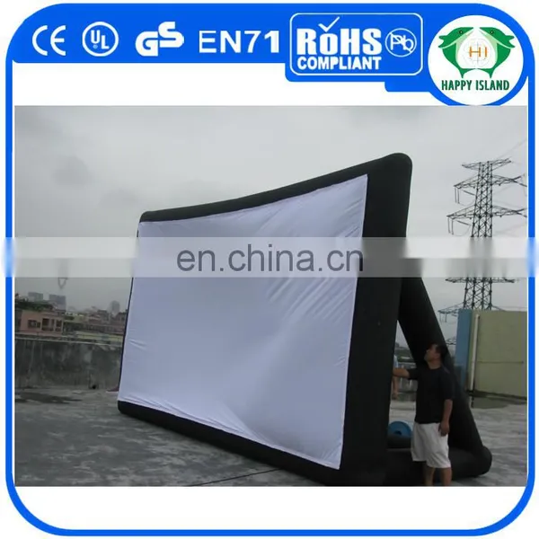 HAPPYISLAND PVC Coated Nylon or Oxford Cloth Inflatable Projector Screens for Sale photo-5