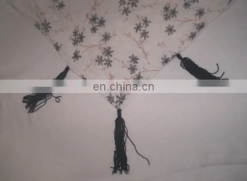 Cotton Printed Scarf With Silver Lurex photo-3