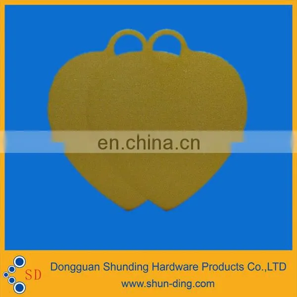Metal Golden Heart Pet Trinket Tags
