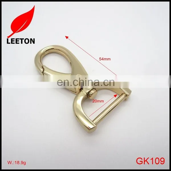 High Quality Light Gold 20mm D Eye Swivel Snap Hook for Bag photo-4