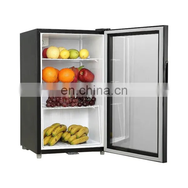 IS-SC-90 High-Efficiency Energy-Saving Black White Display Glass Cabinet Single Door Refrigerated Display Cabinet photo-2